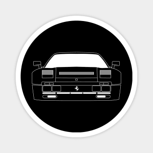 Ferrari 288 GTO White Outline Magnet